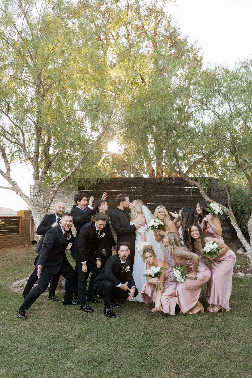 Bridal party photos Harmony estate by Socal wedding photographer Kassidy Klicks