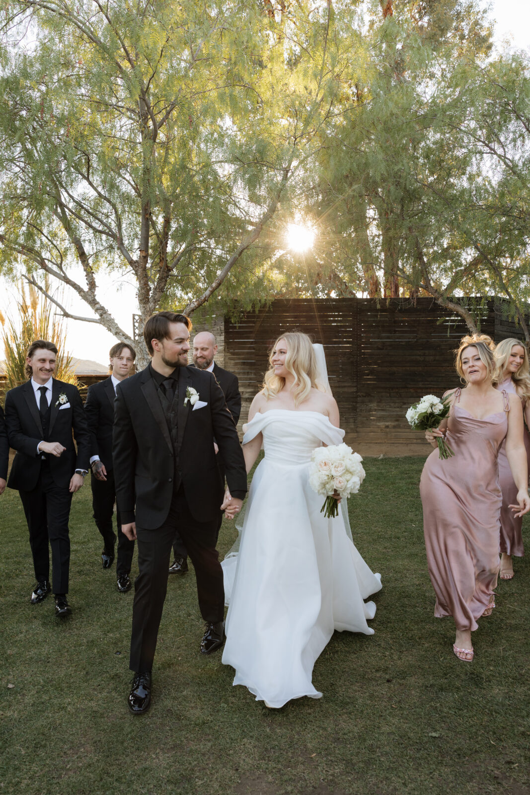 Bridal party candids  Harmony estate by Socal wedding photographer Kassidy Klicks