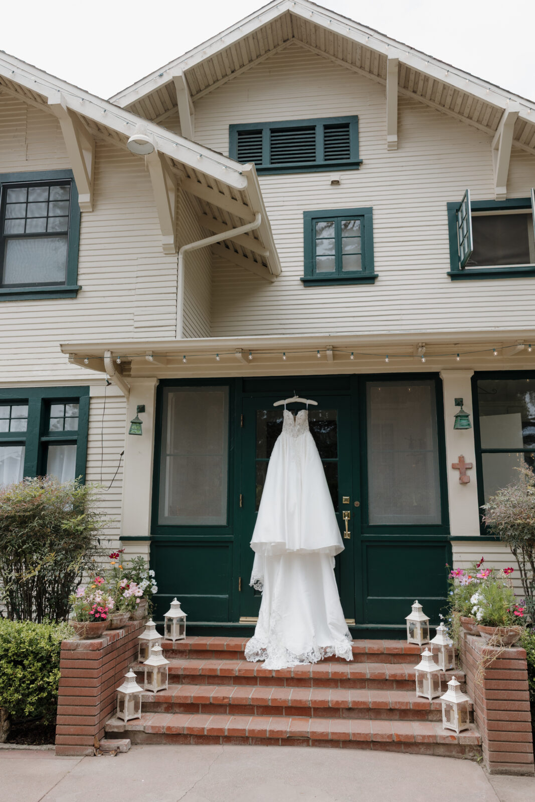 Bridal wedding dress at garden wedding by Kassidy Klicks San Diego wedding photographer 