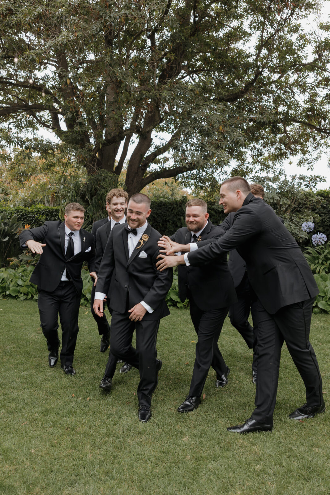 Groomsmen getting ready photos by Kassidy Klicks Southern California wedding photographer