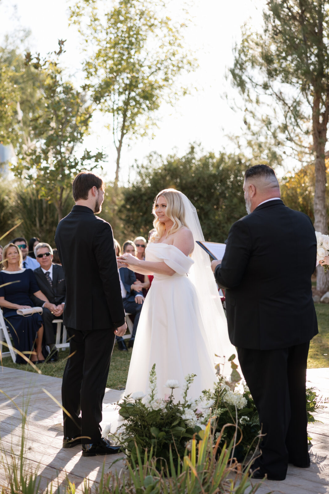 Wedding ceremony photos Harmony estate Murrieta by Socal wedding photographer Kassidy Klicks
