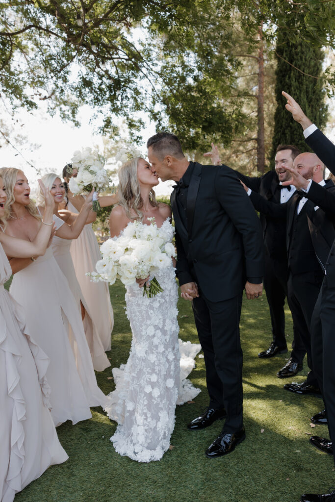 Bridal party photos at Falkner Winery Temecula
