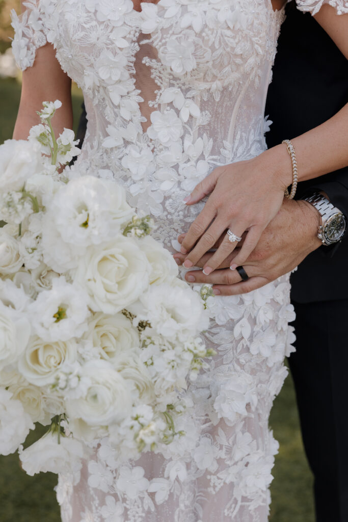 Temecula wedding detail photos of bride and groom