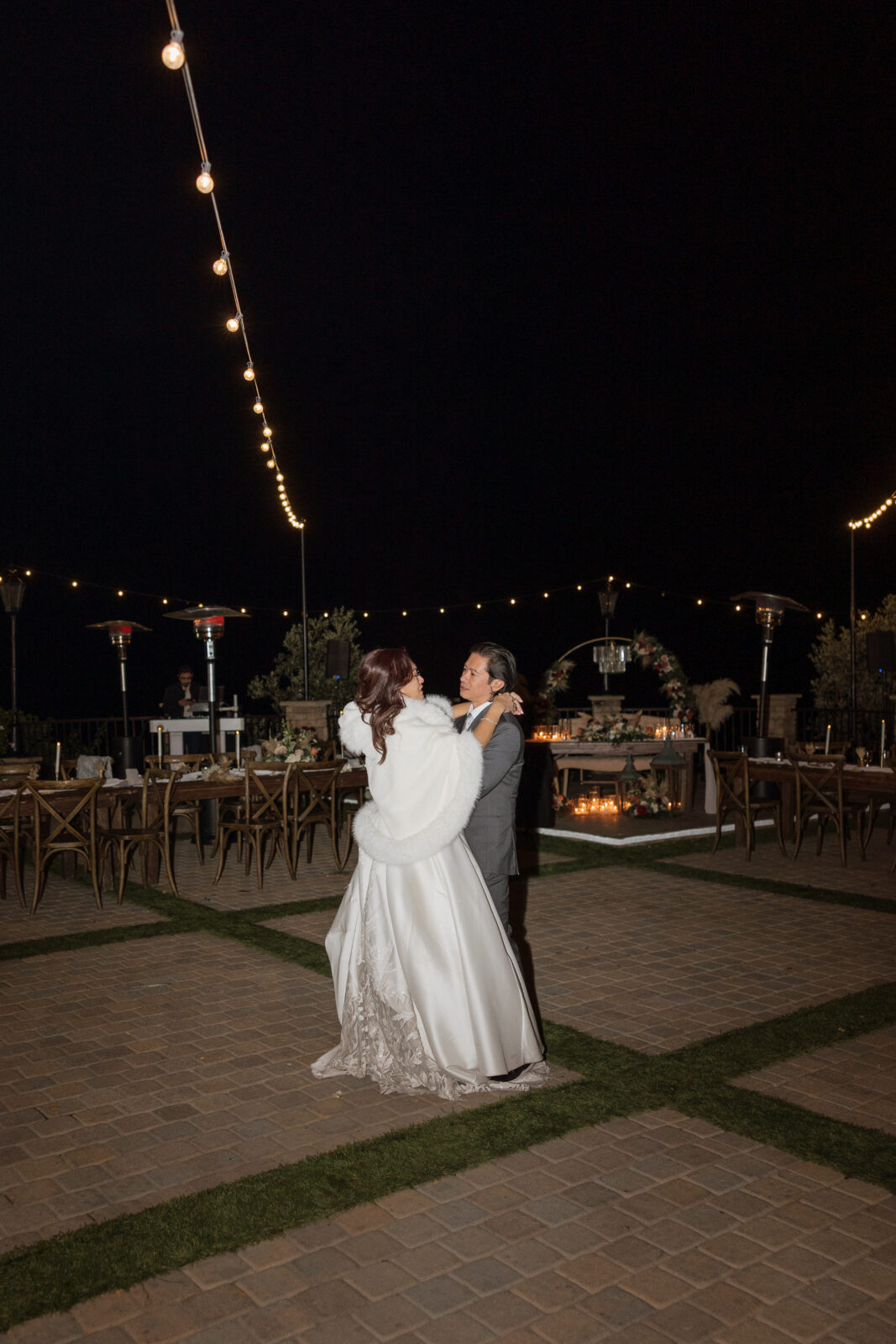 Private last dance with bride and groom at Serendipity Garden weddings